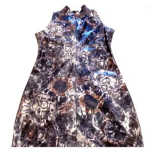 Vertigo Stretch Snakeskin dress